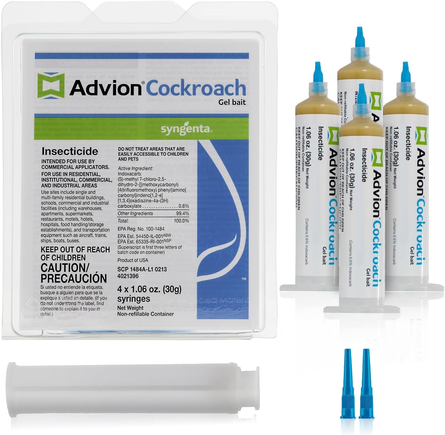 Advion Cockroach Killer Gel Bait (1Tube + 1 Plunger + 1Tip)