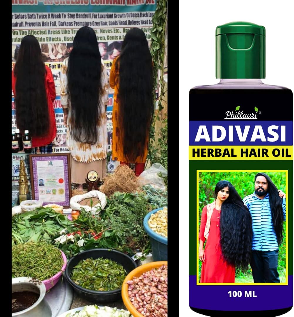 (Buy 1 Get 1 Free ) ADIVASI HERBAL HAIR OIL FOR REGROWTH AND LONG HAIR PURE NATURAL HAIR OIL