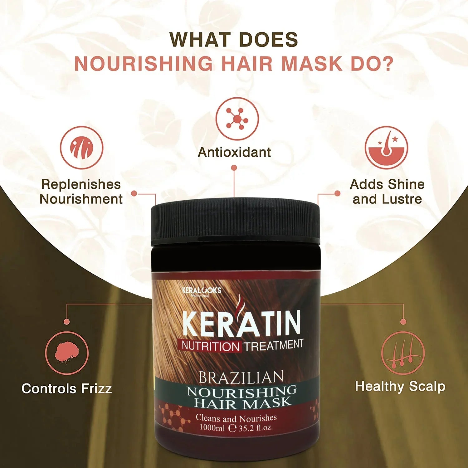 keratin Brazilian nourishing hair mask (500ml)