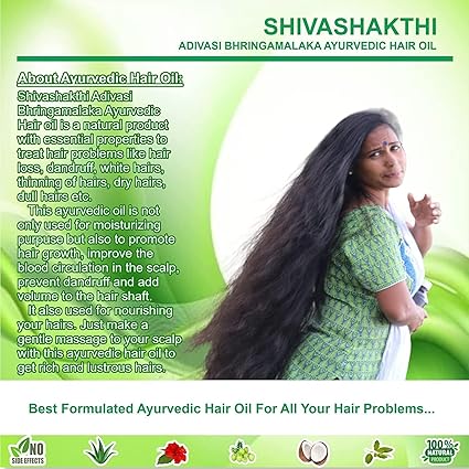 ADIVASI JEEVA HERBAL HAIR OIL FOR REGROWTH AND LONG HAIR PURE NATURAL HAIR OIL